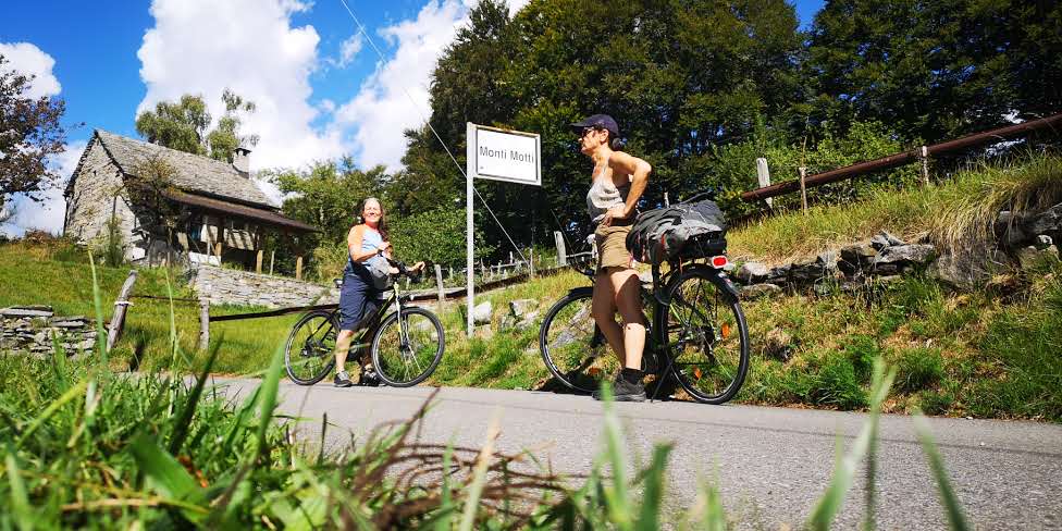 Tessin mit Fahrrad auf Monte di Motti
